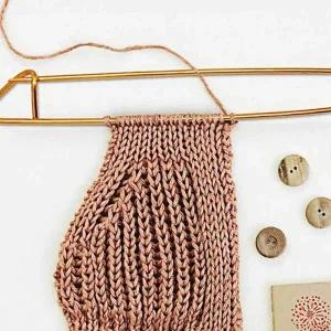 질 목도리 키트 손뜨개 뜨개실 코바늘 홀더 17cm