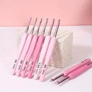 뜨개질공예 DIY 실용 코바늘 8종+쪽가위+파우치 세트