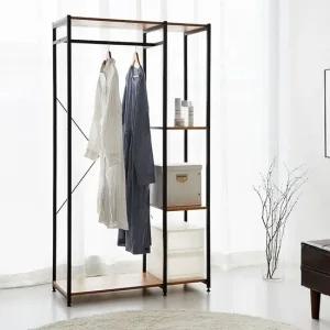 원목 선반 시스템행거 옷걸이 스탠드 2단행거 원목행거 원목옷걸이 2단행거 스탠드행거