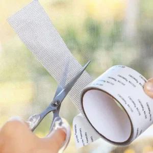 구멍 찢어진 테이프형 벌레망 보수 패치 잘라서패치 모기장수리 방충망보수패치