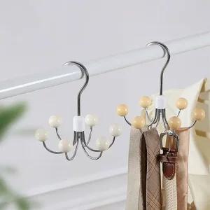 360도회전 문어발 옷걸이 가방 스카프 모자 벨트 정리 방문옷걸이 도어행거 벽후크 벽걸이