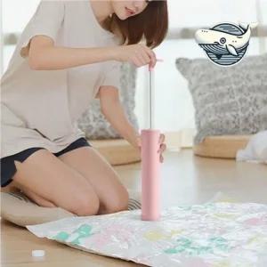 휴대용 진공 압축기 의류 이불 압축팩 편리한 휴대용압축기 여행용압축기 이불압축기