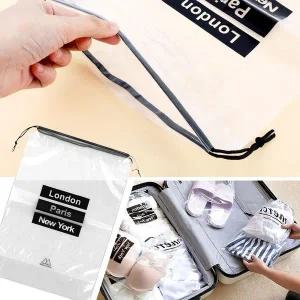 여행용파우치 투명 여행용 파우치 캐리어 정리백 트래블파우치 5P