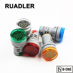 디지털 디스플레이 전기 헤르츠 미터 주파수 표시 등 AC 빨간색 콤보 테스터 0-99Hz 파란색 흰색 녹색