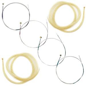 바이올린과 바이올린 활을 위한 현 4 풀 세트 소스톤 수트 니켈 도금 볼 헤드 활 머리 2세트 포함