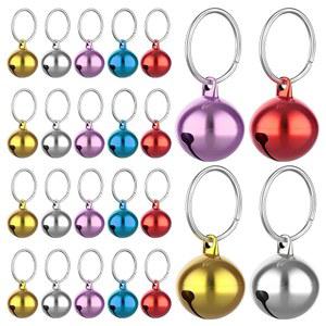 클랩스 라우드 펜던트 반려동물 액세서리가 포함된 HJZJII 24피스 메탈 징글벨, 개 및 캣 칼라벨은 반려동물을 위한 트레이닝 매력을 잃지 않습니다