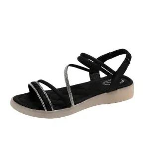 제이시 3cm 발편한 통굽 스트랩샌들 큐빅샌들 S055