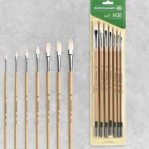 쌍문상회 화홍 804(F) 유화 아크릴붓 (천연모) 7본조 세트