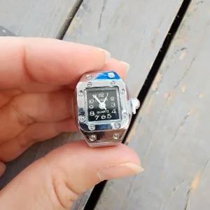 시계 반지 남녀 악세사리 유니크 우정 커플 사각