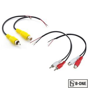 15cm 자동차 커넥터 Rca 여성남성 오디오 케이블 확장 Av 단일 비디오 플러그 스테레오 연장 와이어 diy 도