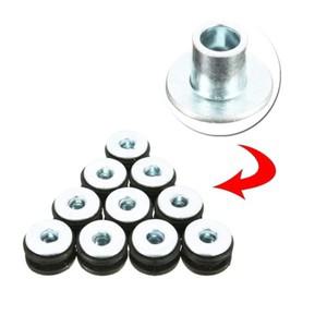 10pcs/20pcs 범용 M6 바이크 오토바이 그로밋 고무 가스켓 키트 페어링