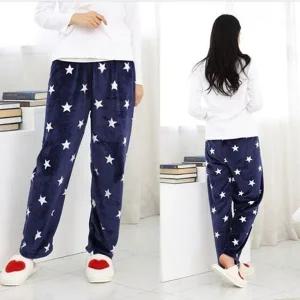 ( )여성용 스타 네이비 바지 겨울 바지 수면바지 극세사 극세사 캐릭터 홈웨어 야네이비 수면 잠옷바지 겨