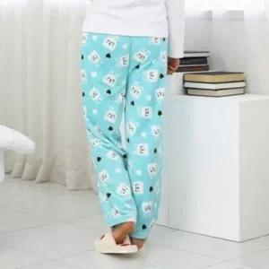 ( )여성용 수면바지 겨울여자잠옷 겨울여성잠옷 여성겨울 따뜻한 내의 겨울 수면 귀여운 홈웨어 커플 우정