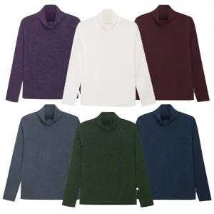 [모로엠] 맨즈 국내제작 베이직 미르폴라 니트티 5C-KN-Q044