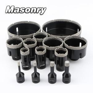 브레이징 건식 다이아몬드 구멍 톱 비트 세트 M14 나사산 타일 세라믹 석 화강암 톱 홈 DIY 도구 정원 수리