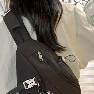 [피커]포켓 등산보조가방 찍찍이 지퍼 숄더백 여자 슬링백