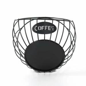 [골드스마일]커피캡슐 정리함 블랙 색상 캡슐 보관 바구니 커피용품 정리바구니
