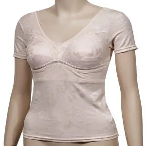 여성 패턴 브라런닝 플라워 매쉬 3부 SN2201-0100 노와이어