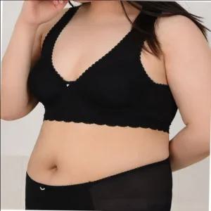 여성 레이스 몰드 빅사이즈 소프트 노와이어 와이어리스 럭센스 스포츠브라