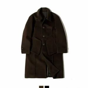 HL 롱코트 포켓 오버핏 남자 겨울 겨울코트 하프코트