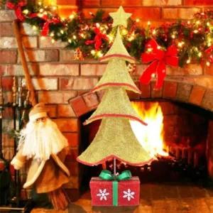 카페용 미니 골드 트리 소품 성탄절 탁상용 인테리어