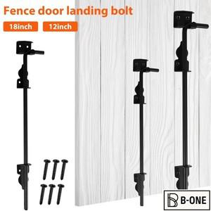 헤비 듀티 게이트 래치 휴대용 지팡이 볼트 강철 도어 잠금 스톱 하드웨어 단일 오픈 나무 울타리