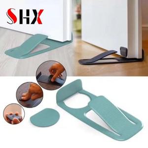18x8cm 보이지 않는 휴대용 웨지 브래킷 스프링 도어 유지 벽 보호 플라스틱 스톱