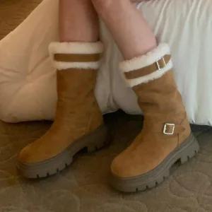 발목구두 여성화 가을 여성부츠 롱구두 워커 로우힐