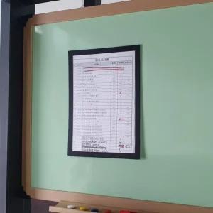 자격증 자석프레임 벽부착 액자 블랙 A4 상장액자 A4액자