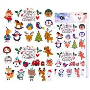 스티커 애니멀 판박이 크리스마스