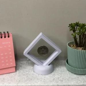 화이트 악세사리 7x7 케이스 PE필름액자 액자 PE필름 피규어장식장