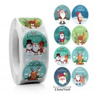 다꾸스티커 스티커 선물포장 500매 크리스마스카드 크리스마스 스티커