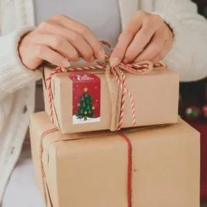 밀봉 10매 스티커 선물 크리스마스 포장용 상자