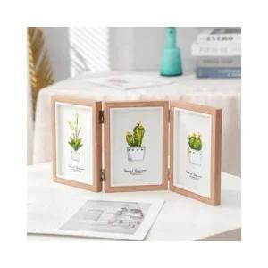 프레임 가족 탁상 3단 사진 루미나D 스탠드 접이식 액자