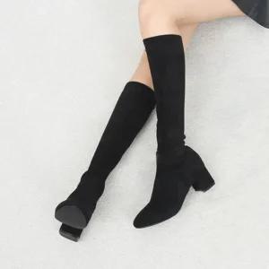 봄구두 부츠힐 발목 여성구두 힐 봄신발 롱부츠 가을