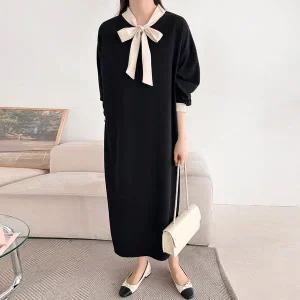 [하프클럽/] 시리얼배색타이원피스 ART696M512 빅사이즈