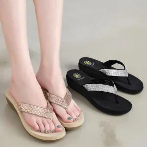 여성 베리슈 쪼리슬리퍼 쿠션 보석 쪼리샌들 3.5cm