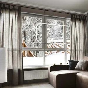 지퍼형 투명 방풍막 대 310x125 흰색/창문 바람막이