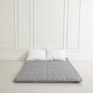 커버 인용(요 더크린 극세사 이불 겨울이불 세트 그레이 매트 바닥요 요솜) 싱글1