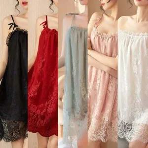 리본 원피스 슬립 란제리 세트 SD230815 속치마 여성