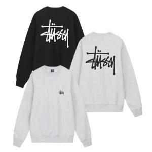 스투시 베이직 기모 크루 맨투맨 1914870