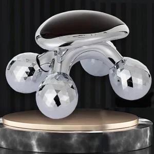 미세전류 사륜 마사지 롤러 4D 바디 얼굴 괄사 림프 허벅지 종아리 어깨 다리 마사지기 볼