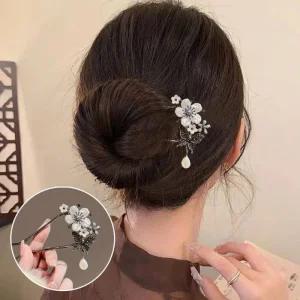 [피커]올림머리 헤어코사지 플라워 꽃비녀 뒤꽂이 비녀
