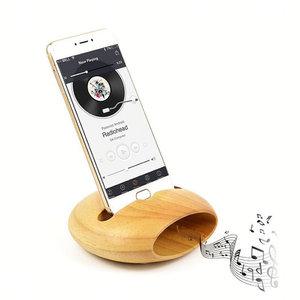 무전원 스피커 우드 나무 원목 스마트폰 휴대용 에코