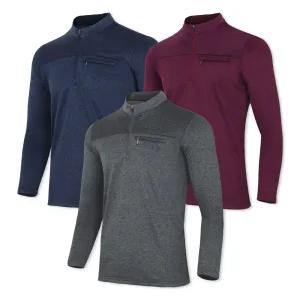 겨울 작업복 상의 작업용 티셔츠 긴팔 작업 중년 스판 기모 아빠 무지 반집업 보온 현장 일복 빅사이즈