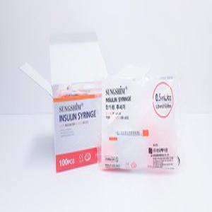 성심 일회용 멸균 스테로이드 인슐린 주사기 0.5cc 1cc