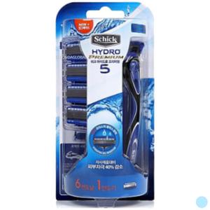 쉬크 하이드로5 프리미엄 면도기 면도날 6입 세트