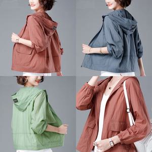 여성 바스락 얇은 바람막이 집업 후드 점퍼 봄 여름 가을 간절기 경량 아우터 자켓 잠바