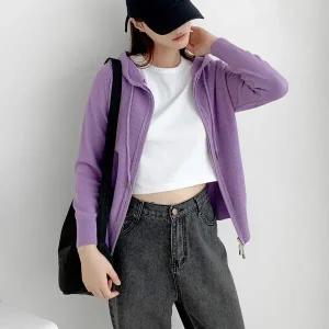 [하프클럽/]여자 가을 꽈배기 후드 가디건_WJK22098