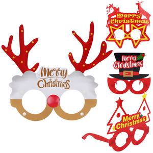 (산타핫딜-4종) 펫필름 크리스마스 안경/루돌프 사슴뿔 머리띠 머리핀 밴드/성탄절 파티 장식 소품/셀카 111번